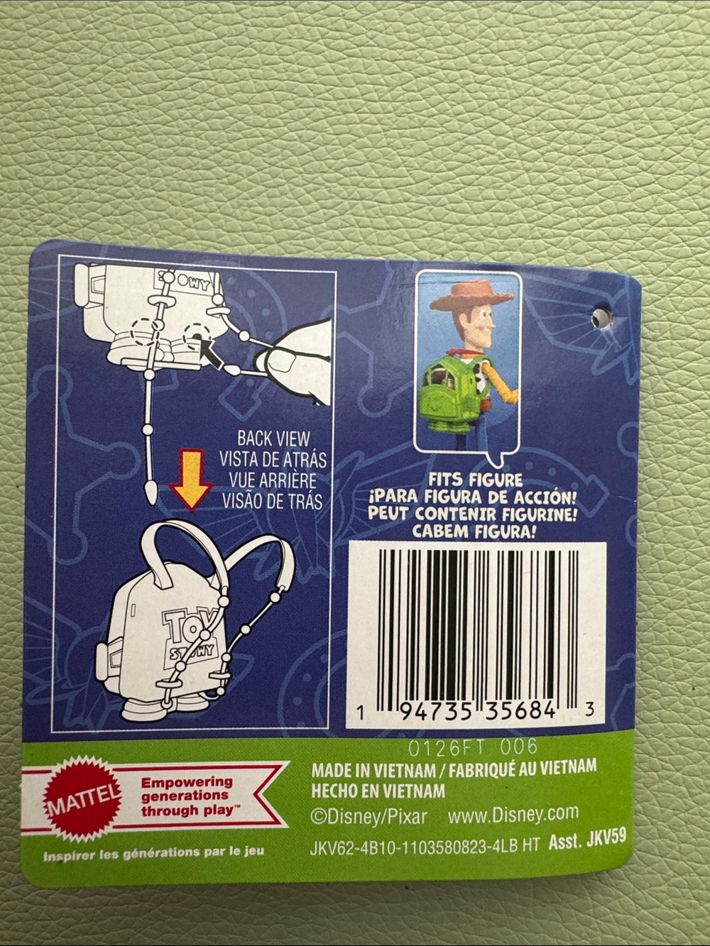 Empty Toy Story 5 mini backpack clip - Picture 5 of 5